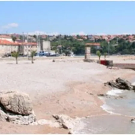 House Near Sea Coast With Surrounding Krk Town