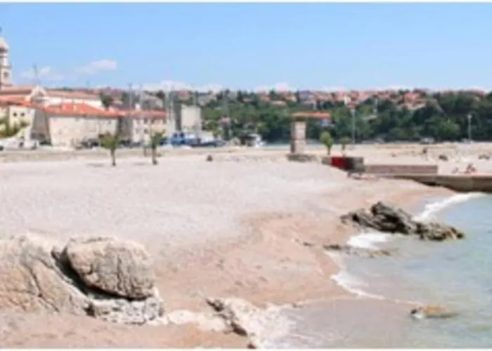 House Near Sea Coast With Surrounding Krk Town