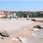 House Near Sea Coast With Surrounding Krk Town